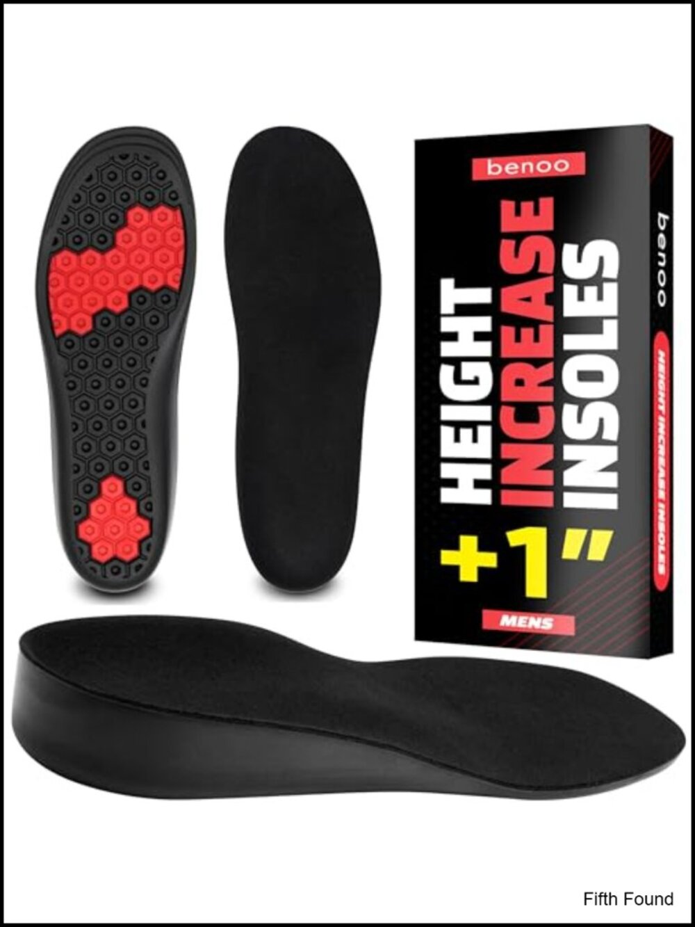Height Increase Insoles Men +1" Gel Shoe Lifts Trimmable Comfort